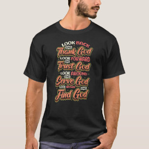 Camiseta Obrigado Deus Confie em Deus Encontre Deus Religio
