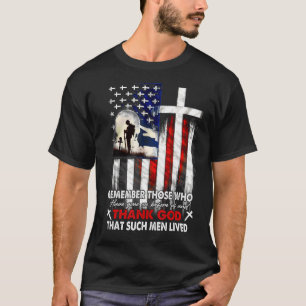Camiseta Obrigado Deus De Que Tais Homens Viviam Veterano B