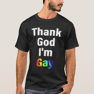 Camiseta Obrigado Deus, eu sou Gay LGBT