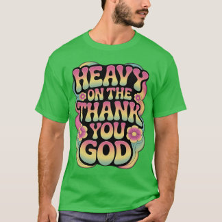 Camiseta Obrigado Deus Fé Divertido Adulto