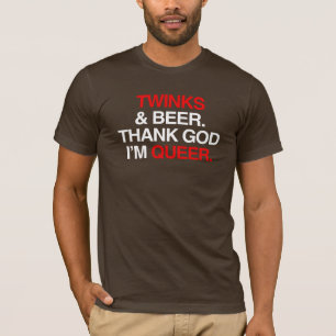 Camiseta Obrigado deus I'm queer (macho)