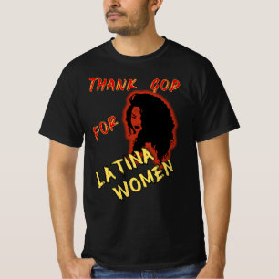 Camiseta Obrigado Deus Para As Mulheres Latina