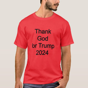 Camiseta obrigado Deus para Trump 2024