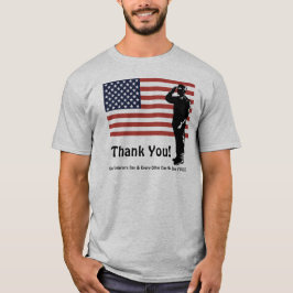 Camiseta Obrigado! Dia dos Veteranos Todos os Dias Nós Vive