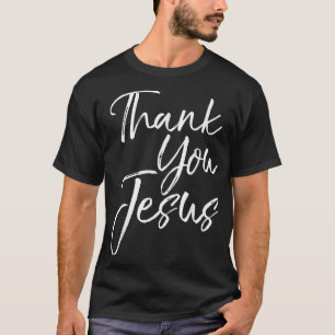 Camiseta Obrigado Jesus Amen Vintage Louvando Teto Cristão