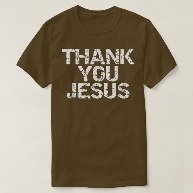Camiseta Obrigado Jesus Cristo Religioso Cristão, Sh (Frente do Design)