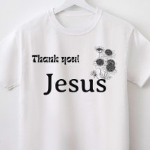 Obrigado Jesus Floral Cristão