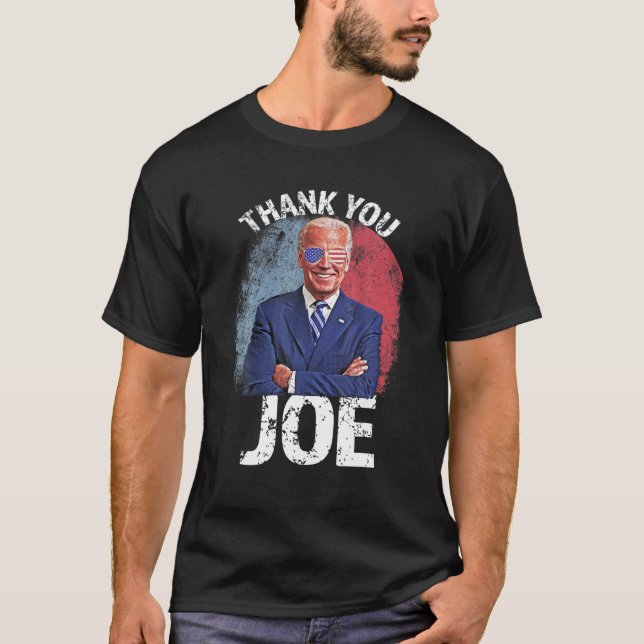 Camiseta Obrigado Joe Biden Harris Retro 4 De Julho Presi (Frente)