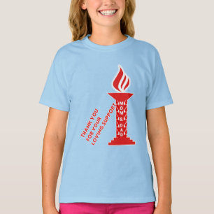 Camiseta Obrigado, mãe e Pai, pelo seu amável apoio