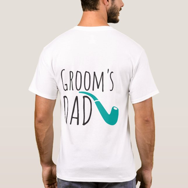 Camiseta Obrigado Pai Padre do Groom Divertido (Verso)