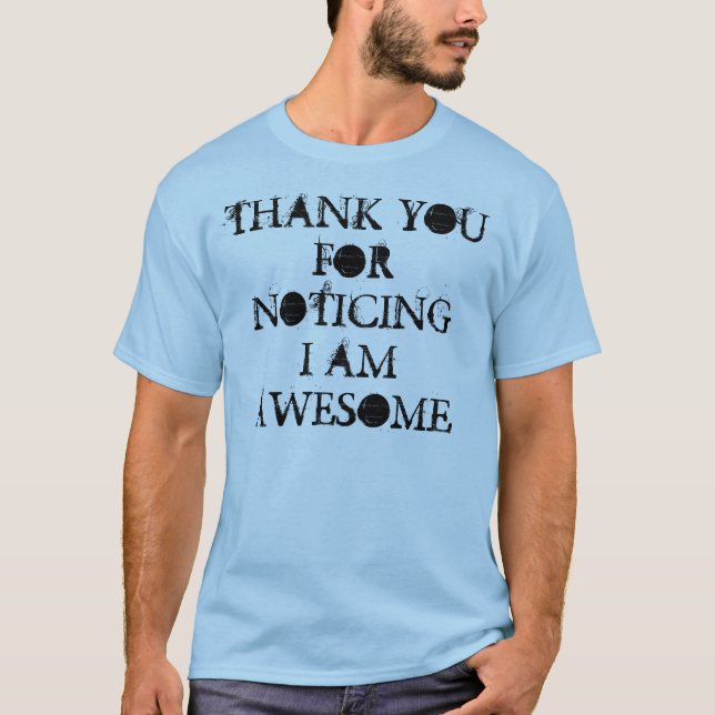 CAMISETA OBRIGADO PARA QUE OBSERVA MIM SÃO IMPRESSIONANTE (Frente)