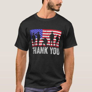 Camiseta Obrigado Pela Bandeira Americana Patriótica 4 de j