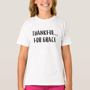 Camiseta Obrigado pela graça de T-Shirt