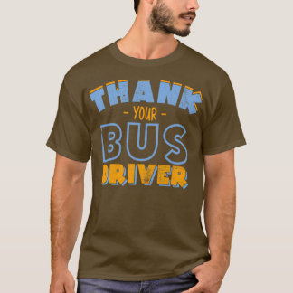 Camiseta Obrigado pela viagem de presente de ônibus