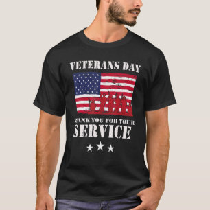 Camiseta Obrigado Pelo Seu Serviço Veteranos Dia V