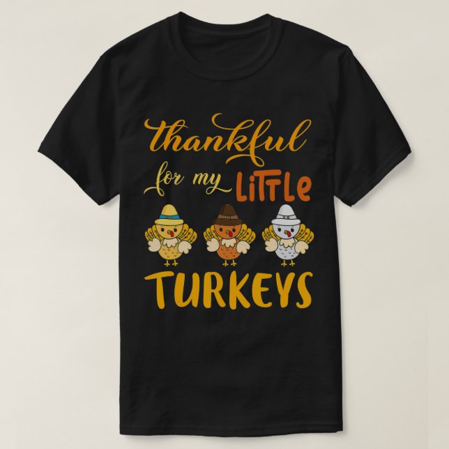 Camiseta Obrigado pelos meus perus Professores Obrigado (Frente do Design)
