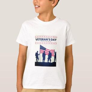 Camiseta Obrigado pelos seus serviços Dia dos Veteranos Pat