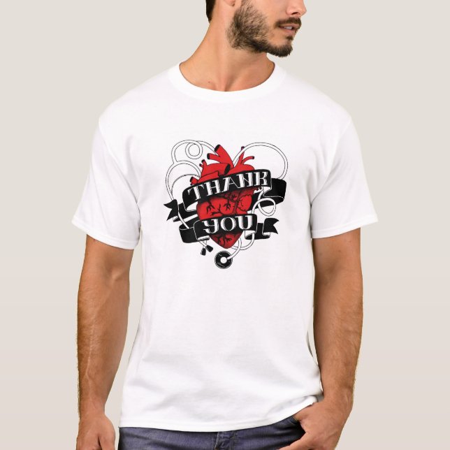 Camiseta "Obrigado" por Ellis Ringle White Tshirt (Frente)