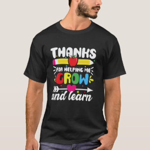 Camiseta Obrigado Por Me Ajudar A Crescer E Aprender Profes