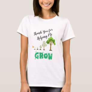 Camiseta Obrigado por me ajudar a crescer - Professor Appre