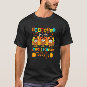 Camiseta Obrigado Por Minha Ação De Graças Aos Perus Da Esc