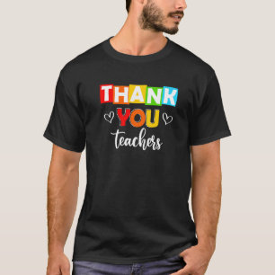 Camiseta Obrigado Professores Professores Apreciação Gráfic