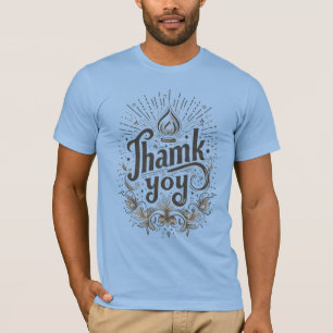 Camiseta obrigado que você escreveu design.