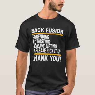 Camiseta Obrigado Rec. sobre cirurgia de escoliose lombar