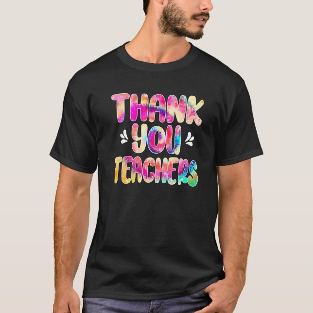 Camiseta Obrigado Roupa de Graduação de Professores No Dia  (Frente)