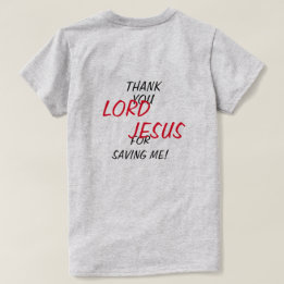 Camiseta “Obrigado SENHOR JESUS Por Me Salvar!”