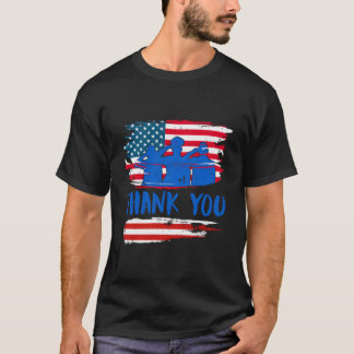 Camiseta Obrigado Soldados América Dia da Memória Militar I