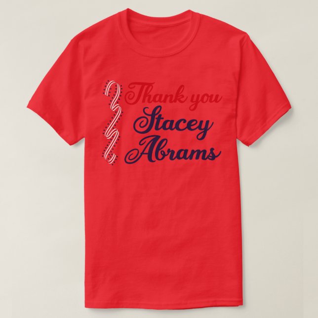 Camiseta Obrigado Stacey Abrams (Frente do Design)