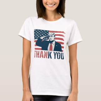 Camiseta obrigado trump patriótico
