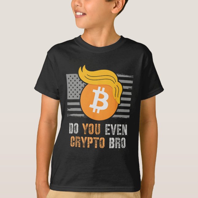 Camiseta Obrigado, Trump, Você Até Cripto Bro Levante Touro (Frente)