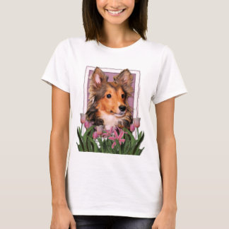 Camiseta Obrigado - Tulipas Rosa - Sheltie Puppy - Cooper