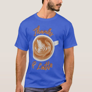 Camiseta Obrigado Um Montão Diversão Citações de Café Amant
