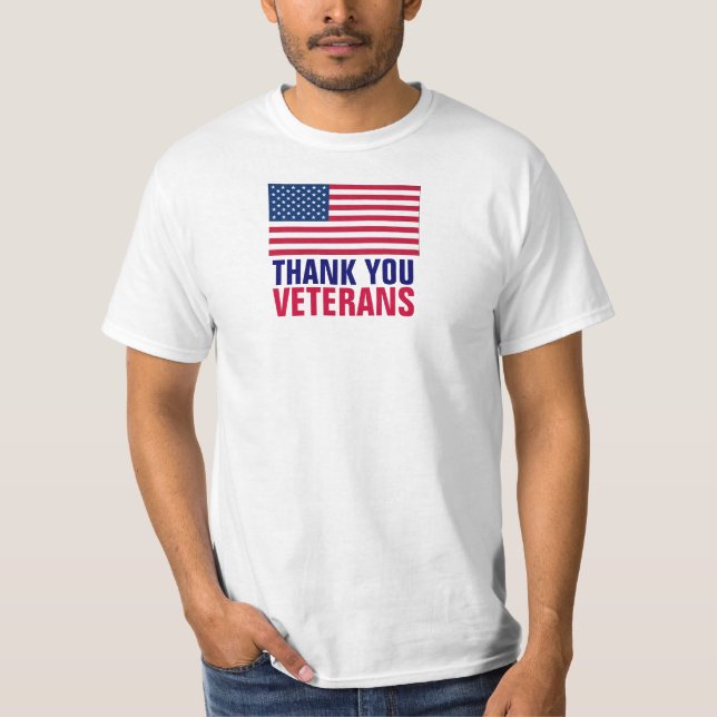 Camiseta Obrigado veteranos (Frente)