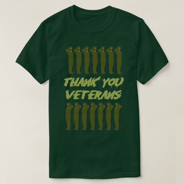 Camiseta Obrigado Veteranos 8 (Frente do Design)