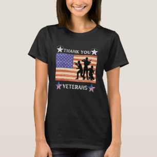 Camiseta Obrigado Veteranos Combatem Botas Veteranos Dia Am