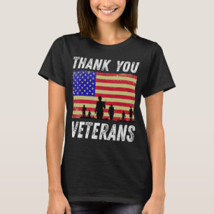Camiseta Obrigado Veteranos Combatem Botas Veteranos Dia Am