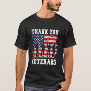 Camiseta Obrigado Veteranos Pelo Dia dos Veteranos