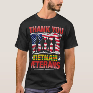 Camiseta Obrigado Viet Nam Veteranos Dia dos Veteranos Patr