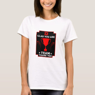 Camiseta Obrigados da equipe corporativa