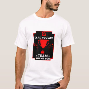 Camiseta Obrigados da equipe corporativa