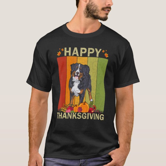 Camiseta Obrigados de Correspondência Gráfica de Cachorro d (Frente)