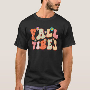 Camiseta Obrigados de Fall Vibes Retro Vintage Queda de Out