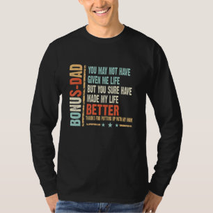 Camiseta Obrigados De Pai De Bônus Para Juntar Minha Mãe Pa