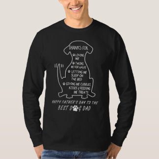 Camiseta Obrigados De Pai De Cachorro Feliz Para Pegar M