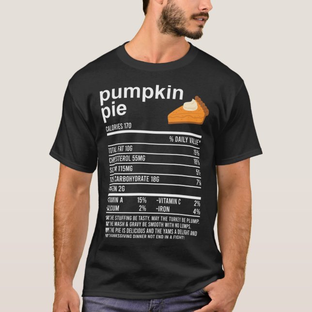 Camiseta Obrigados Engraçados De Torta De Pumpkin Comendo C (Frente)