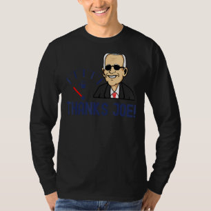 Camiseta Obrigados Joe Empty Tank e Preços Elevados do Gás 
